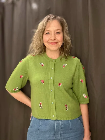 Cardigan Thess vannmelon